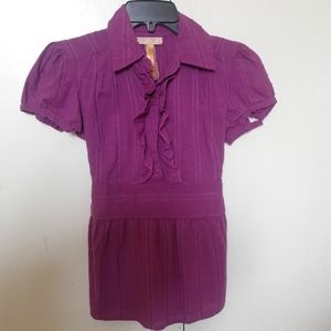 Ruffled purple blouse 💜